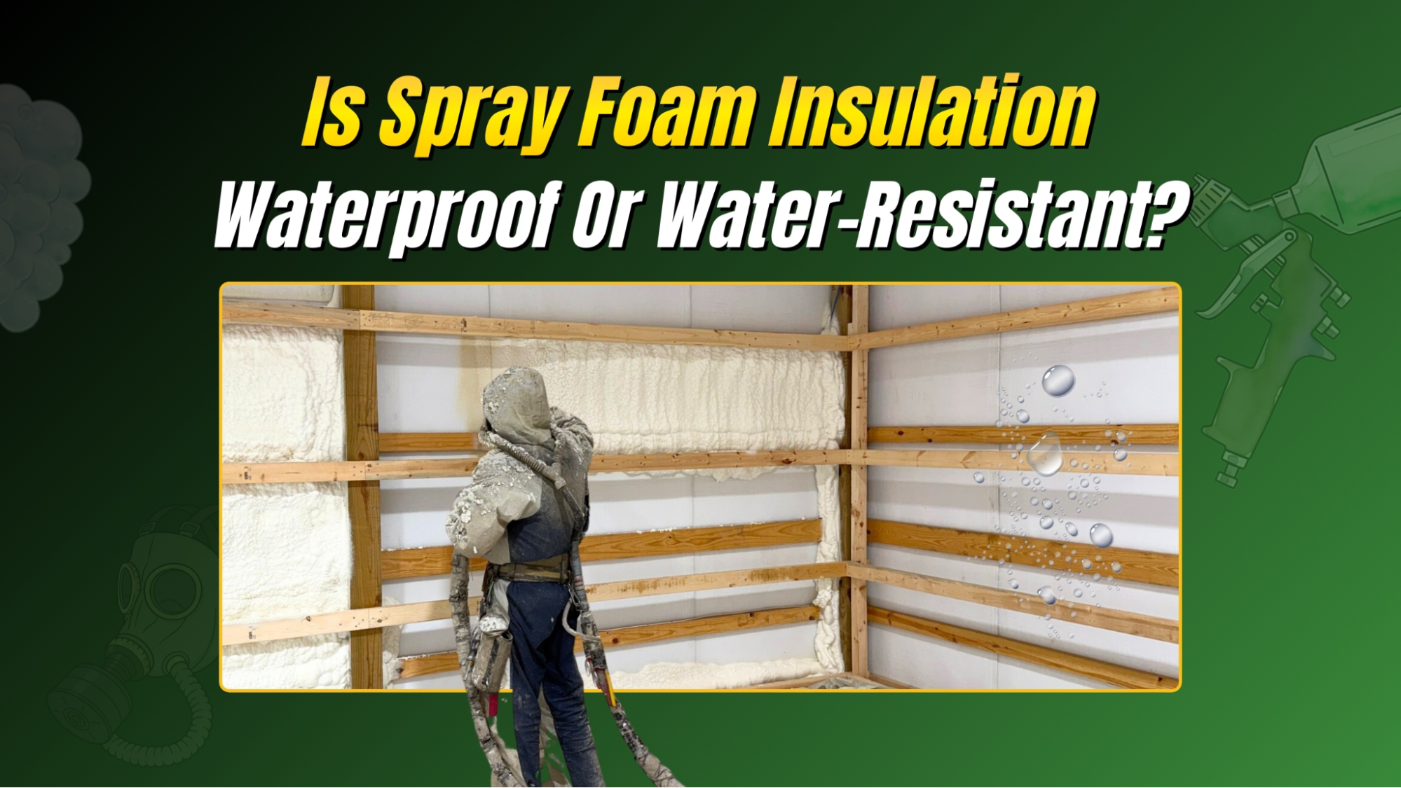 Is Spray Foam Insulation Waterproof or Water Resistant